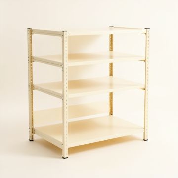 Elm Bridge Desktop Shelving Unit - Ivory (synthetic illustration; no displayed measurements)