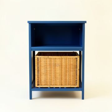 Harbor Bridge Freestanding Pull-Out Hamper Cabinet - Blue (synthetic illustration; no displayed measurements)
