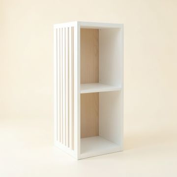 Brook Dell Narrow Cubby Tower - White (synthetic illustration; no displayed measurements)