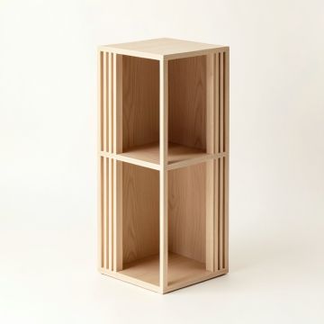 Rowan Crest Narrow Cubby Tower - Beige (synthetic illustration; no displayed measurements)