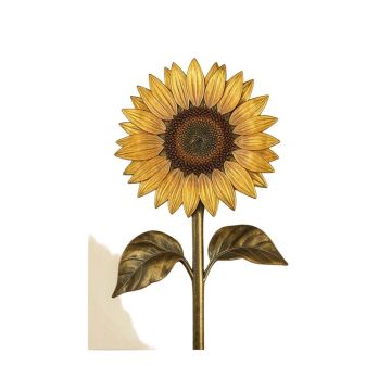 Metal Sunflower Photographic Print On Plaque