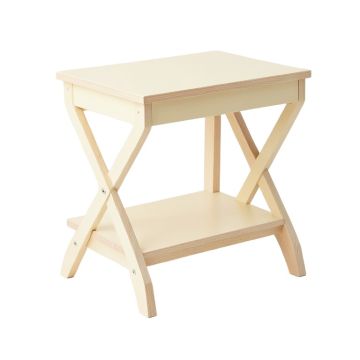 Reed Crest Side Table - Cream