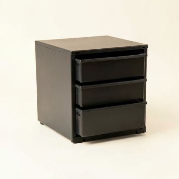 Cove Dale Small-Parts Storage Drawer Cabinet - Black (synthetic illustration; no displayed measurements)