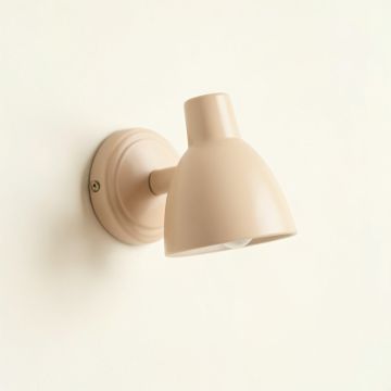 Cliff Dell Wall Sconce Mounted On A Plain Wall - Beige (synthetic illustration; no displayed measurements)