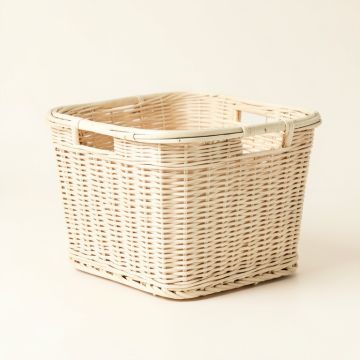 Ridge Arc Laundry Hamper - Ivory (synthetic illustration; no displayed measurements)