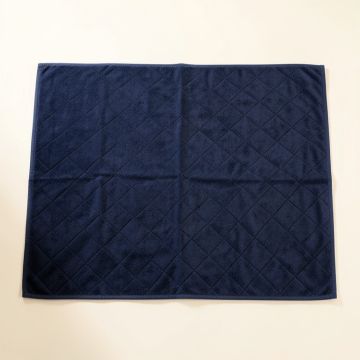 Flint Dell Bath Mat - Navy (synthetic illustration; no displayed measurements)