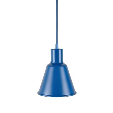 Wren Dale Pendant Light Suspended From One Plain Cable - Blue