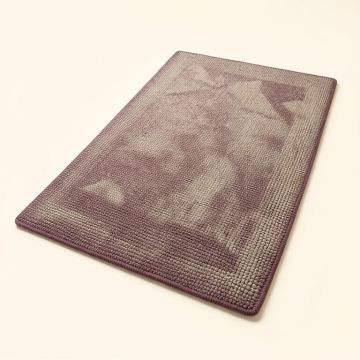 Hand-Knotted Plum Area Rug (synthetic illustration; no displayed measurements)
