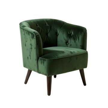 Tufted Velvet Upholstered Side Chair