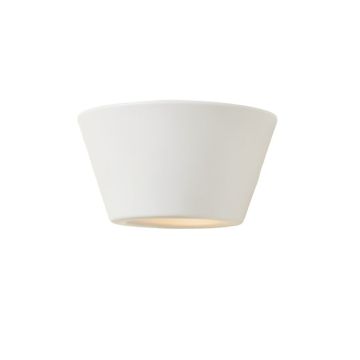 Rowan Crest Wall Sconce Mounted On A Plain Wall - White