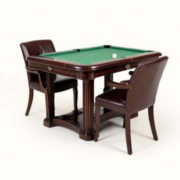 Eleanore Decor 53 '' 8 - Player Poker Table With Chairs (synthetic illustration; no displayed measurements)