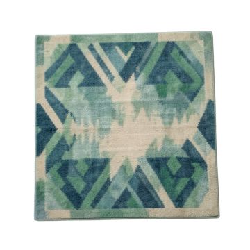 Geometric Ombre Blue/Green/Beige Area Rug