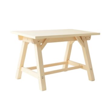 Ash Branch Empty Workshop Workbench - Cream