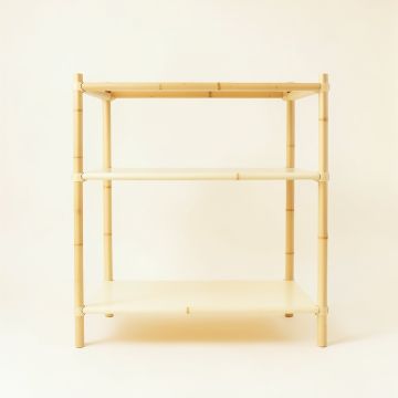 Harbor Crest Empty Seed-Starting Shelving Unit Without Lights - Cream (synthetic illustration; no displayed measurements)