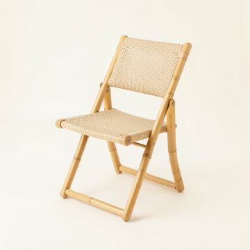 Wren Bluff Folding Outdoor Chair - Beige (synthetic illustration; no displayed measurements)