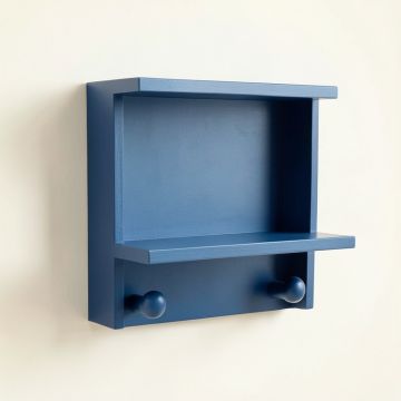 Summit Dale Wall-Mounted Entryway Organizer Shelf - Blue (synthetic illustration; no displayed measurements)