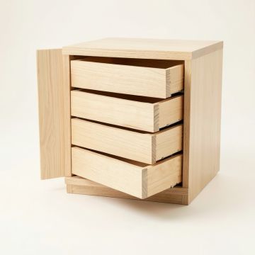 Sage Bridge Small-Parts Storage Drawer Cabinet - Beige (synthetic illustration; no displayed measurements)