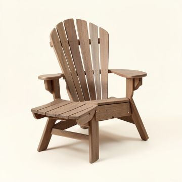 Keilson Plastic/Resin Folding Adirondack Chair With Ottoman And Table (synthetic illustration; no displayed measurements)