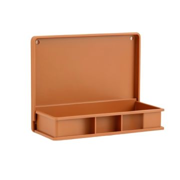 Oak Crest Empty Wall-Mounted Tool Organizer Panel - Terracotta