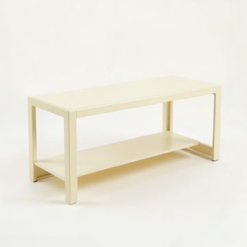 Cedar Canyon Narrow Outdoor Storage Bench - Cream (synthetic illustration; no displayed measurements)