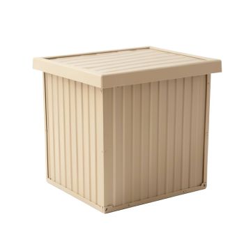 Ash Crest Closed Outdoor Storage Box - Beige