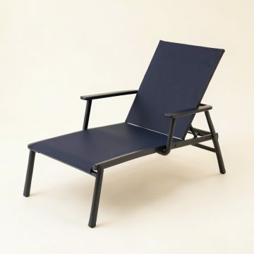 Brook Canyon Outdoor Lounge Chair - Navy (synthetic illustration; no displayed measurements)