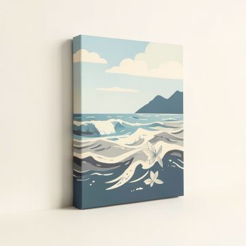 A Premium Ocean Breeze Graphic Art Print Multi-Piece Image On Wrapped Canvas (synthetic illustration; no displayed measurements)