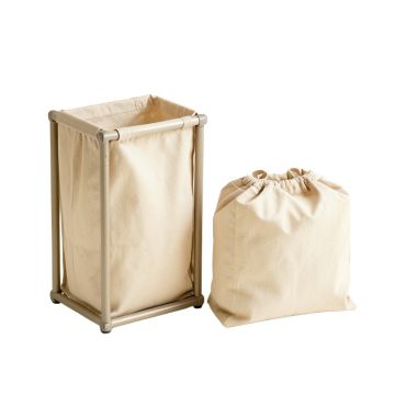 Birch Crossing Laundry Sorting Station With Plain Removable Bags - Beige