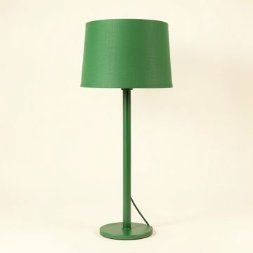 Juniper Crest Floor Lamp With A Plain Fabric Shade - Green (synthetic illustration; no displayed measurements)