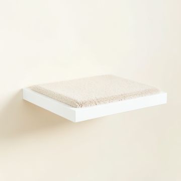 Moss Dell Wall-Mounted Cat Perch - White (synthetic illustration; no displayed measurements)