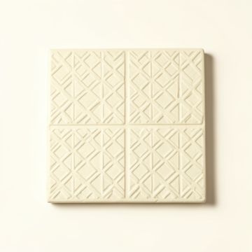 Oak Arc Uninstalled Square Decorative Tile - Cream (synthetic illustration; no displayed measurements)