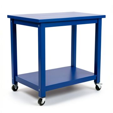 Hill Dell Empty Rolling Workshop Cart - Blue (synthetic illustration; no displayed measurements)