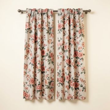 Gladeview Floral Room Darkening Rod Pocket Curtains Drapes (synthetic illustration; no displayed measurements)