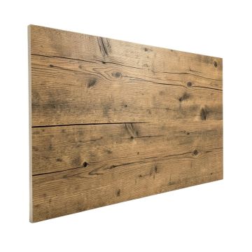 3.5 '' X 35.4 '' Reclaimed Peel And Stick Solid Wood Wall Paneling
