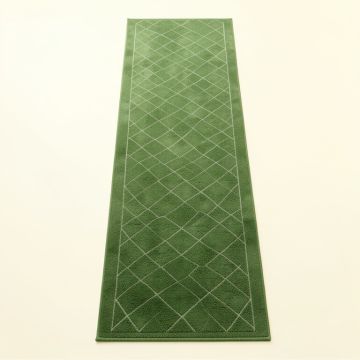 Dune Brook Narrow Runner Rug - Green (synthetic illustration; no displayed measurements)