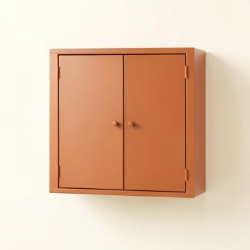 Vale Branch Wall-Mounted Laundry Cabinet - Terracotta (synthetic illustration; no displayed measurements)