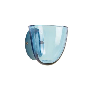 Juniper Canyon Wall Sconce Mounted On A Plain Wall - Blue