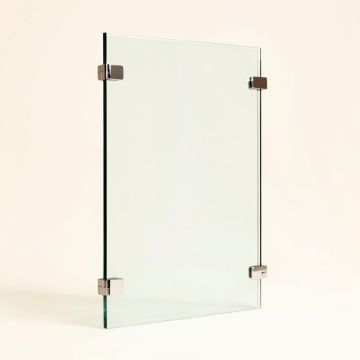 Linea 30 '' W X 72 '' H Screen Frameless Fixed Glass Panel (synthetic illustration; no displayed measurements)
