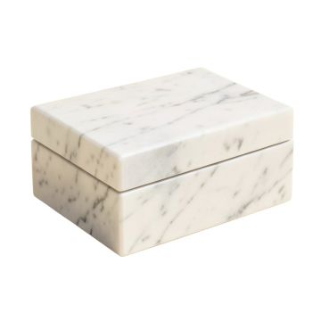 Marble Lidded Jewelry Box