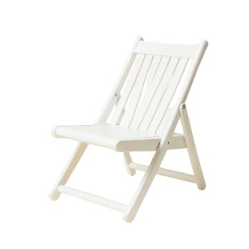 Vale Bridge Folding Outdoor Chair - White