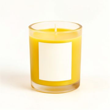 Golden Amber Scented Jar Candle (synthetic illustration; no displayed measurements)