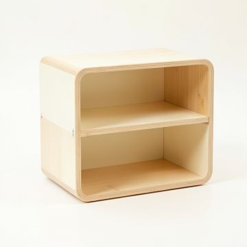 Linden Arc Low Toy Storage Unit - Cream (synthetic illustration; no displayed measurements)
