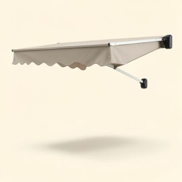 Slope Patio Awning (synthetic illustration; no displayed measurements)