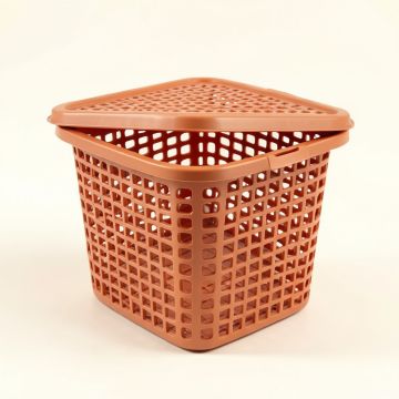 Stone Arc Laundry Hamper - Terracotta (synthetic illustration; no displayed measurements)