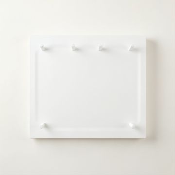 Flint Crest Empty Wall-Mounted Tool Organizer Panel - White (synthetic illustration; no displayed measurements)