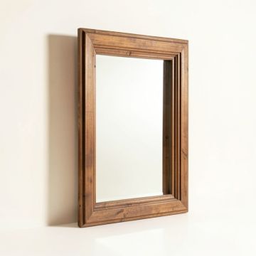 Lorcan Rustic Traditional Beveled Accent Mirror (synthetic illustration; no displayed measurements)