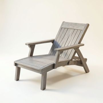 Cliff Bend Outdoor Lounge Chair - Gray (synthetic illustration; no displayed measurements)