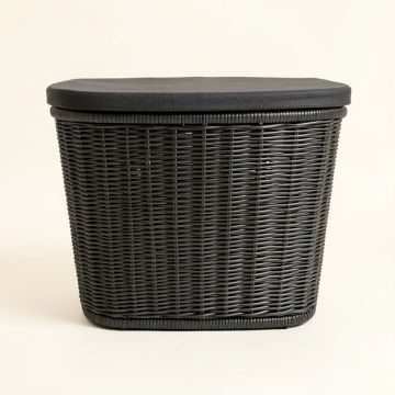 Cedar Branch Laundry Hamper - Black (synthetic illustration; no displayed measurements)