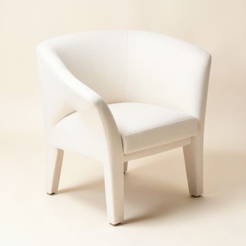 Mcgahan Upholstered Queen Anne Back Side Chair In Cotton White (synthetic illustration; no displayed measurements)