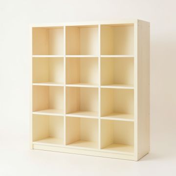 Heath Field Freestanding Bookcase - Cream (synthetic illustration; no displayed measurements)